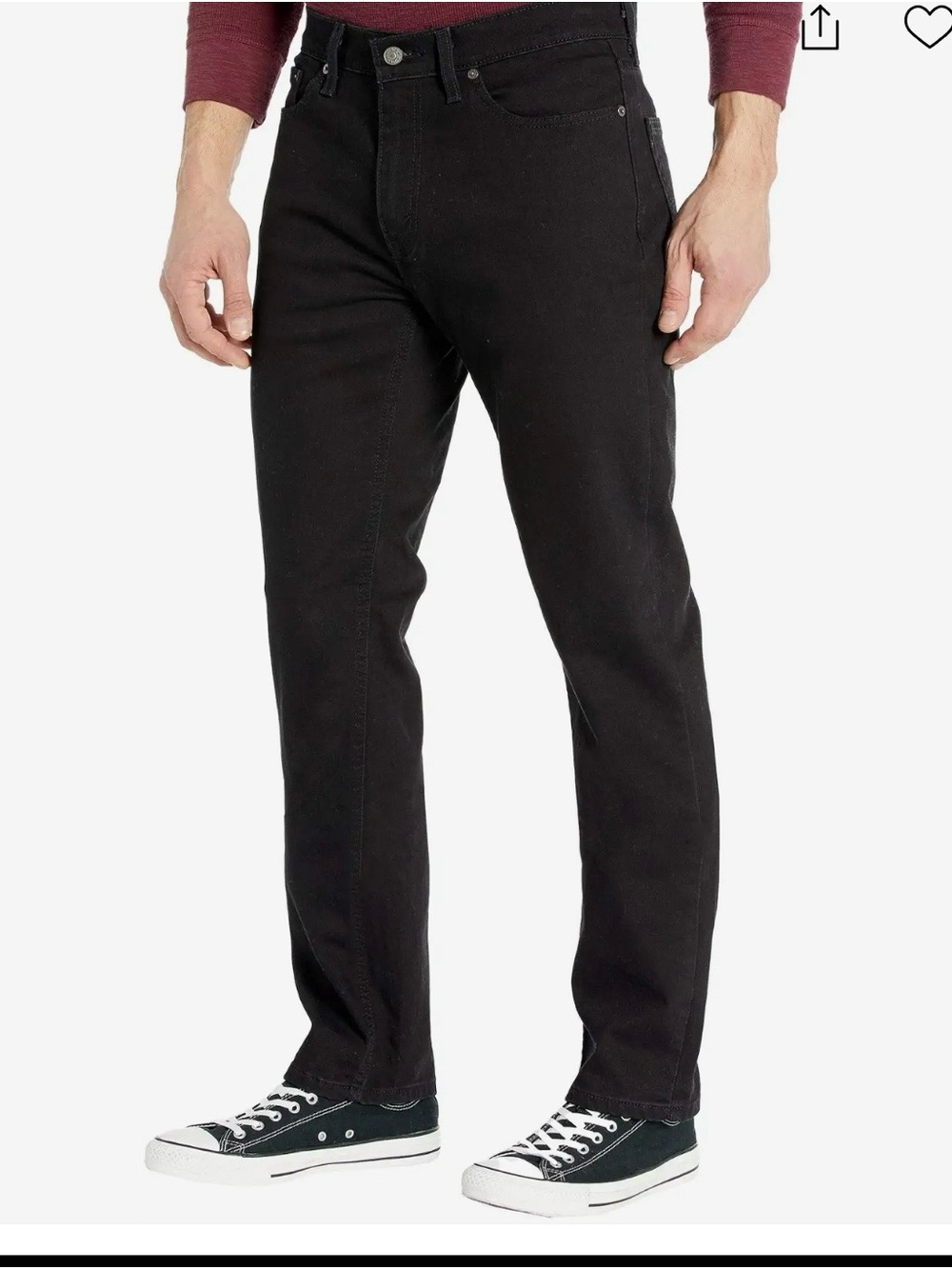 Levi’s Black Jeans 541 Straight Fit - Picture 3 of 7